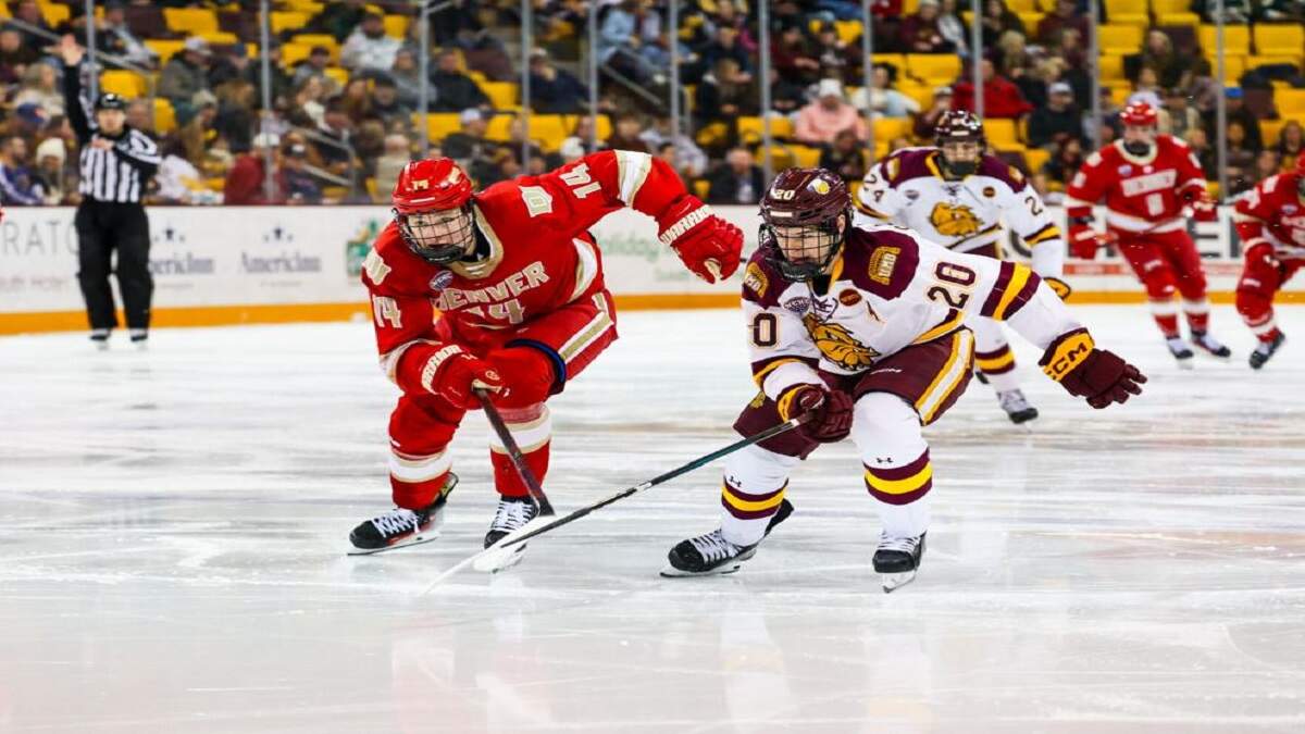 No. 5 Denver Pioneers' rally, comes up short in 4-3 loss, to Minnesota Duluth