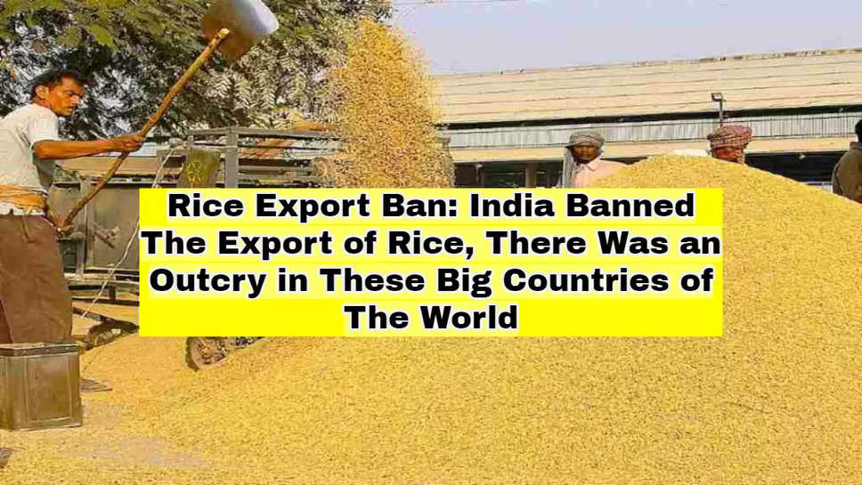 Rice Export Ban: India Banned The Export of Rice, There Was an Outcry in These Big Countries of The World