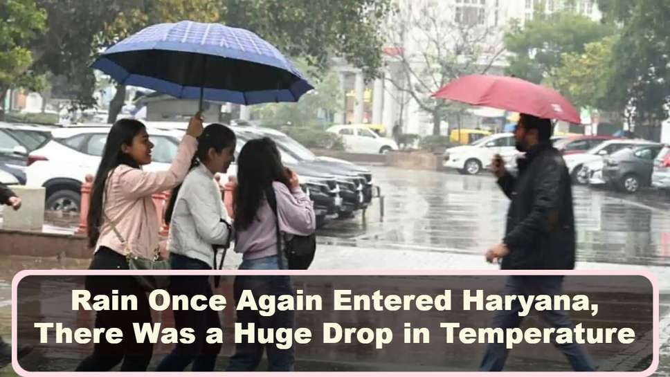 Rain Once Again Entered Haryana, There Was a Huge Drop in Temperature