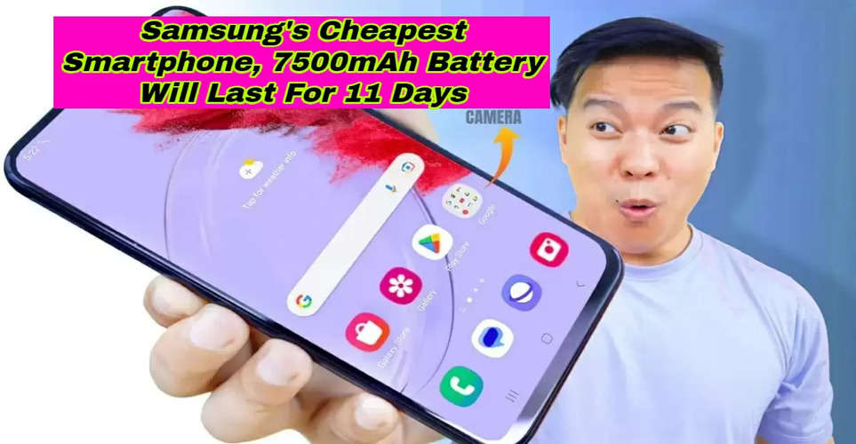 Samsung's Cheapest Smartphone, 7500mAh Battery Will Last For 11 Days