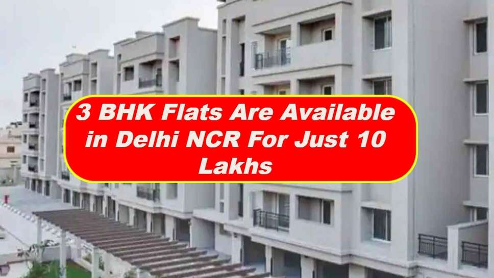3 BHK Flats Are Available in Delhi NCR For Just 10 Lakhs