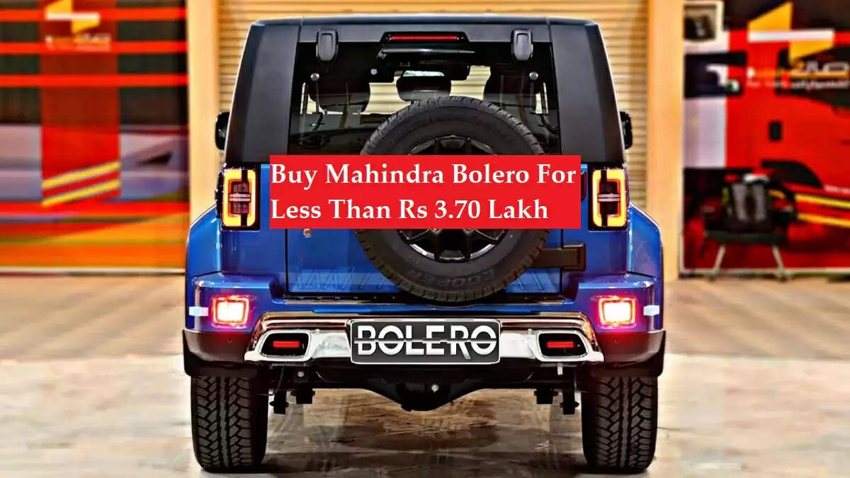 Buy Mahindra Bolero For Less Than Rs 3.70 Lakh