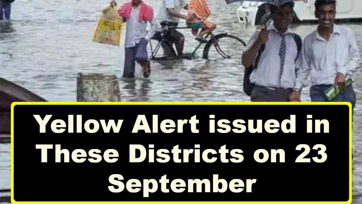 Haryana Weather Yellow Alert issued in These Districts on 23 September