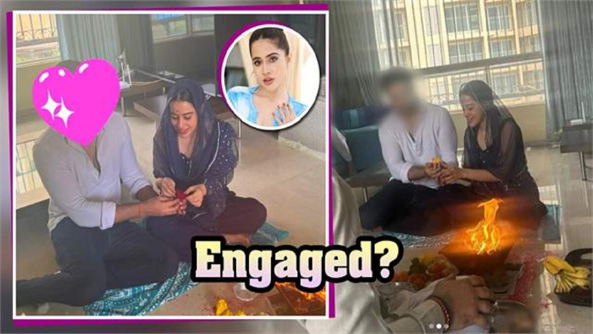 Urfi Javed Got Engaged, The Actress' Cultured Look Was Seen in Engagement Ceremony