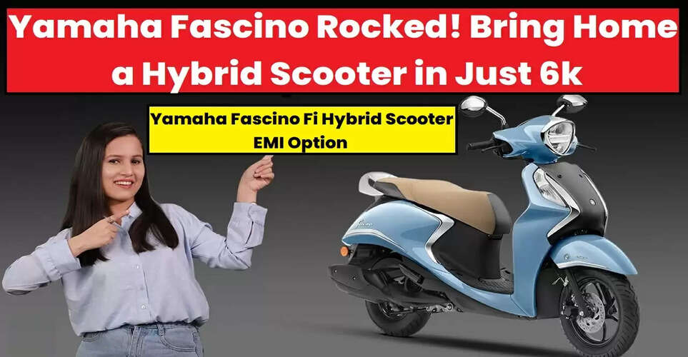 Yamaha Fascino Rocked! Bring Home a Hybrid Scooter in Just 6k