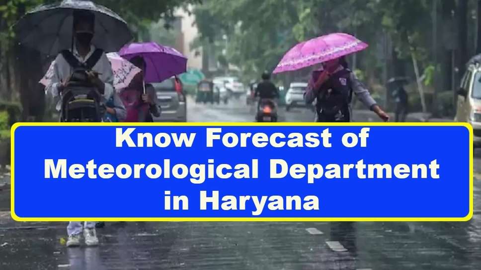 Know Forecast of Meteorological Department in Haryana