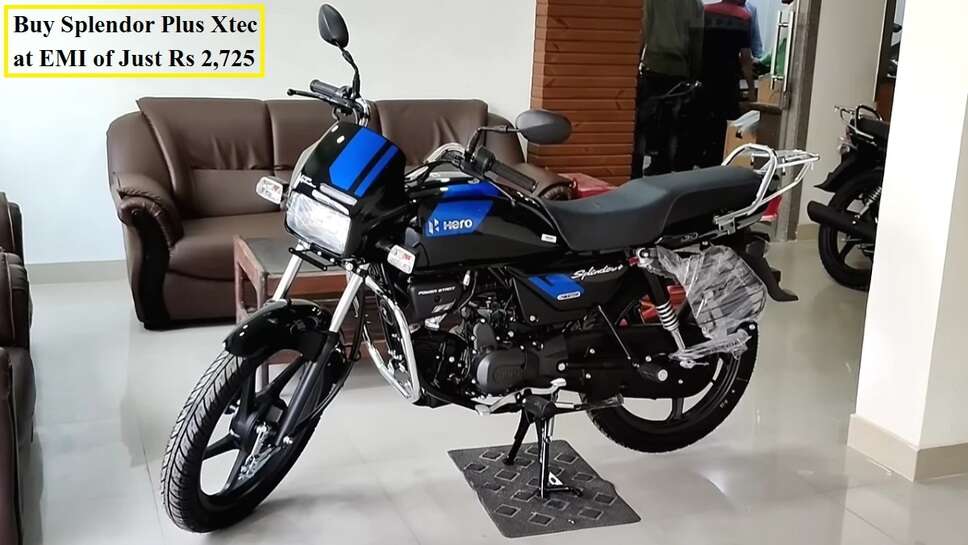 Buy Best Selling Hero Bike Splendor Plus Xtec at EMI of Just Rs 2,725, Know its Current Features