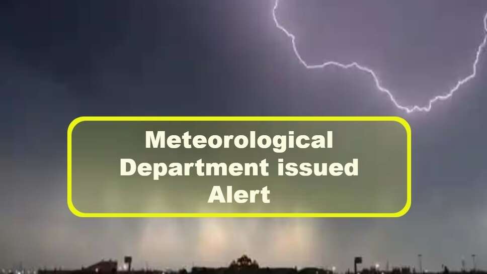 Meteorological Department issued Alert, Weather Changed in Rajasthan
