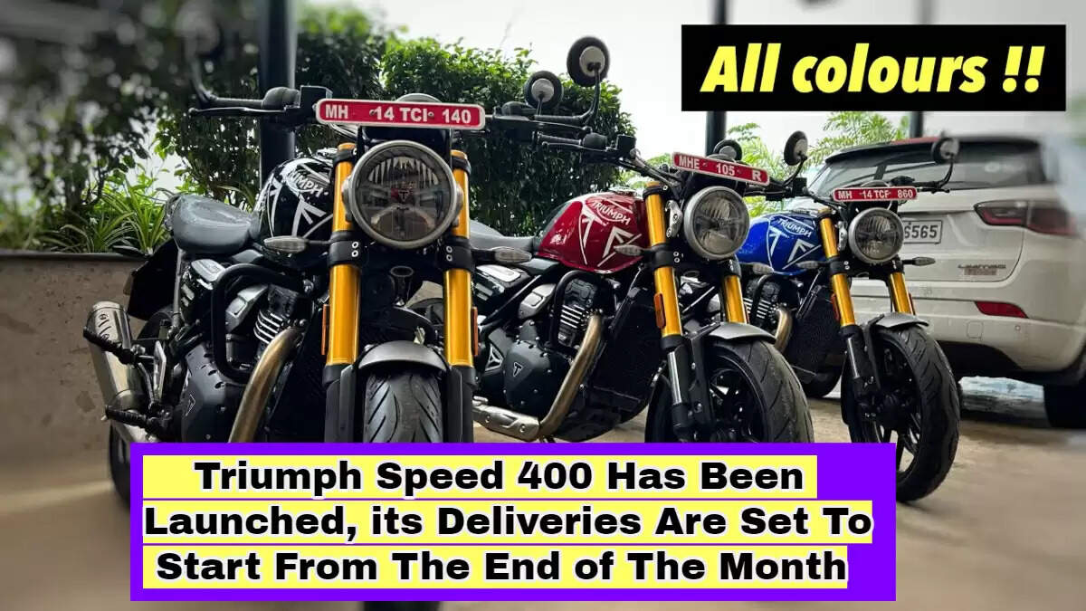 Triumph Speed 400 Has Been Launched, its Deliveries Are Set To Start From The End of The Month