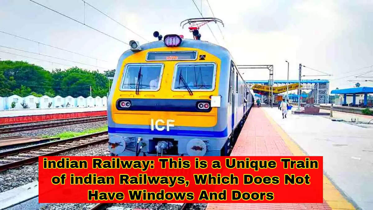 indian Railway: This is a Unique Train of indian Railways, Which Does Not Have Windows And Doors
