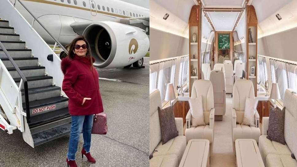 Nita Ambani travels abroad in a luxurious private jet,  mukesh ambani private jet list, ambani private jet price, nita ambani private jet, number of private jet owners in india, list of all private jet owners in india, mukesh ambani flight company, mukesh ambani helicopter price, mukesh ambani private jet photos