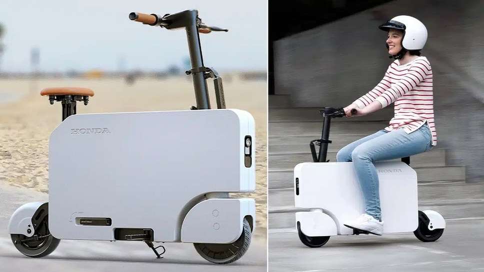 Yuva Patrkaar : Honda has unveiled its new electric scooter. Whose name is Honda Motocompacto. It looks like a suitcase. The driver can easily fold it after completing the work. It can be taken from one place to another by putting it in train, bus and car. The weight is also only 19 kg.