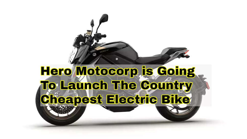 Hero Motocorp is Going To Launch The Country's Cheapest Electric Bike