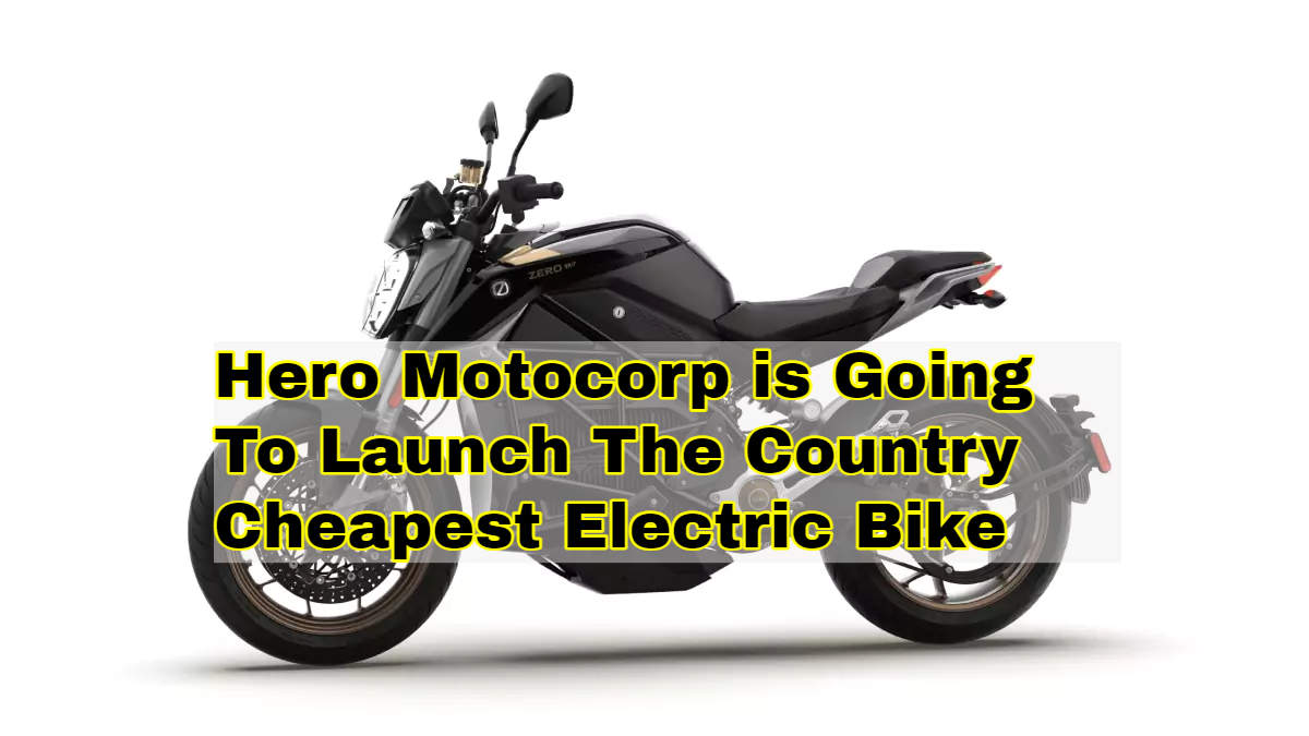 Hero Motocorp Is Going To Launch The Country's Cheapest Electric Bike